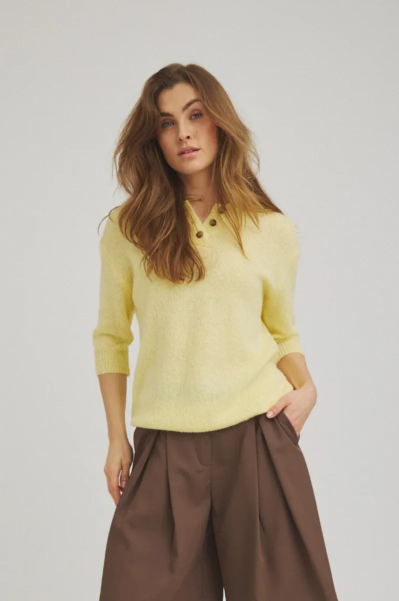 Benedicta knit pastel yellow