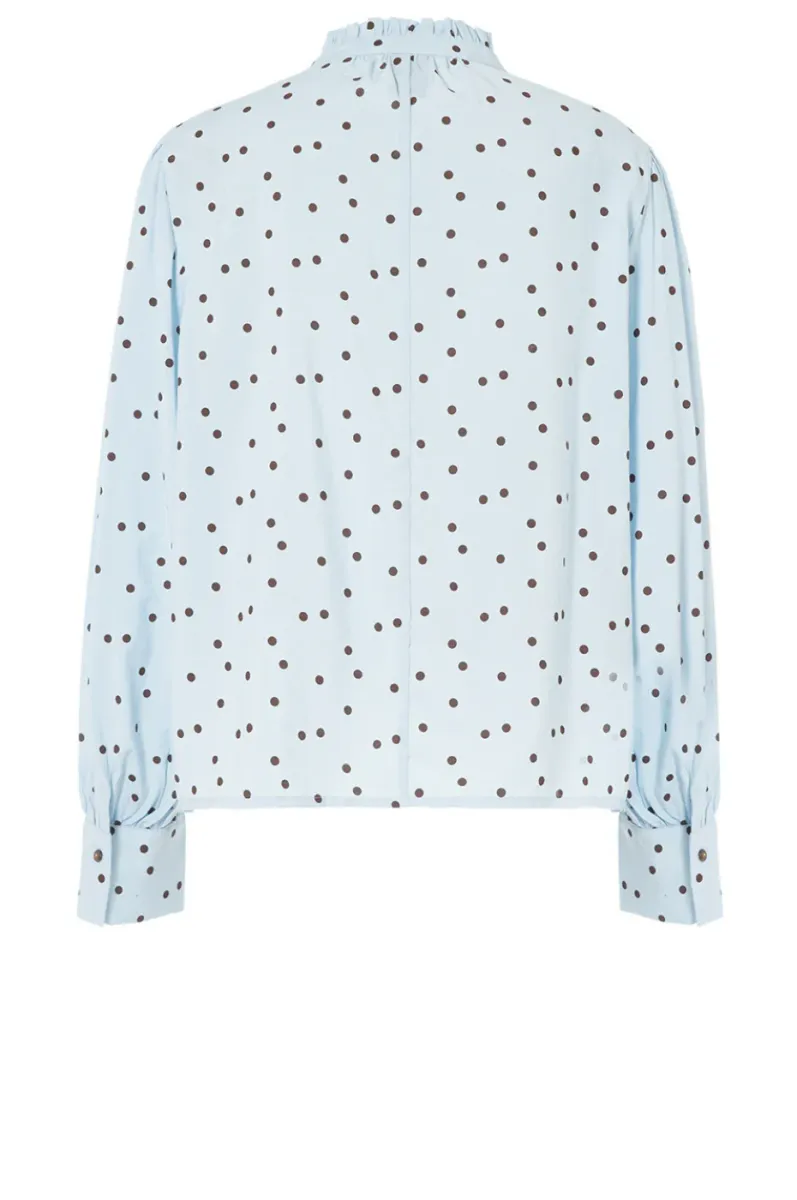 Flow Bluse Blue Fog