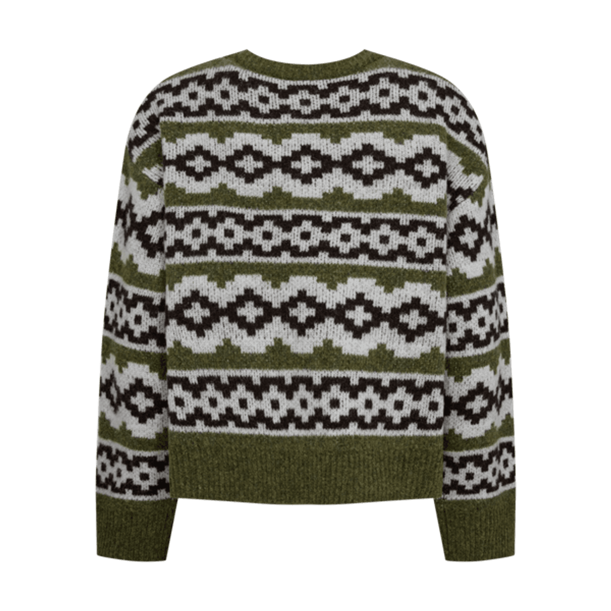 FQALPA-Cardigan Cal. Green Mel w. S. Off-white