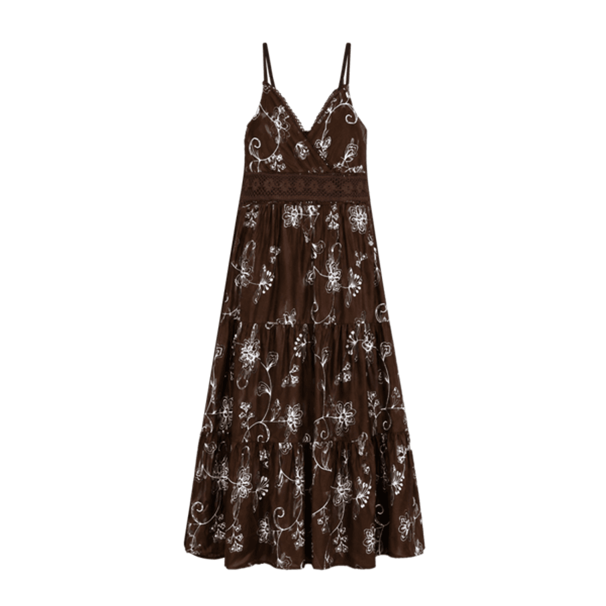 FQJOLA-DRESS Coffebean/ Brilliant white